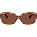 Jackie Ohh RB4101, Striped Red Havana/Red Glass Lenses