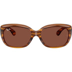 Jackie Ohh RB4101, Striped Red Havana/Red Glass Lenses
