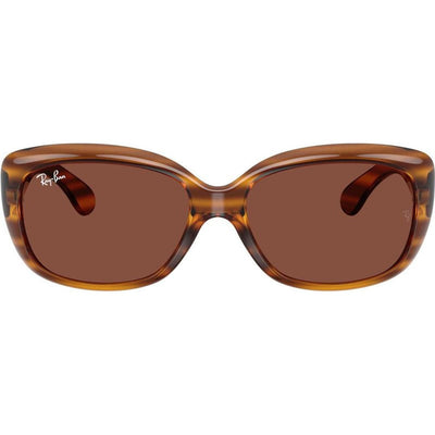 Jackie Ohh RB4101, Striped Red Havana/Red Glass Lenses
