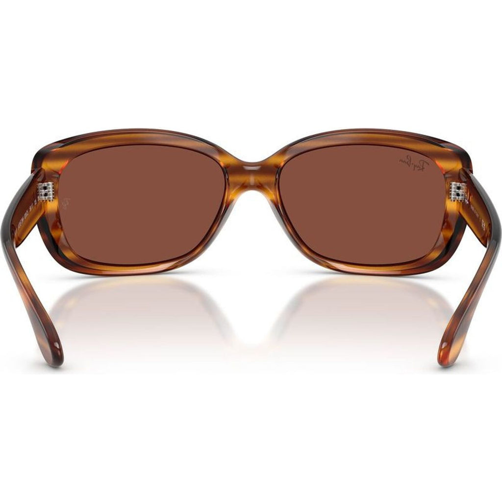 Jackie Ohh RB4101, Striped Red Havana/Red Glass Lenses