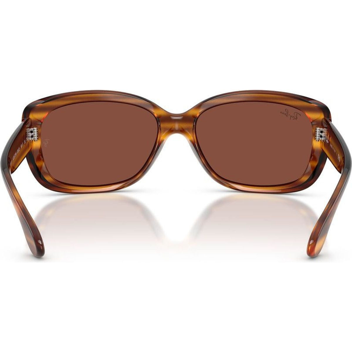 Jackie Ohh RB4101, Striped Red Havana/Red Glass Lenses