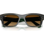 Joseph RB7683S, Striped Green on Green/Brown Gradient Glass Lenses