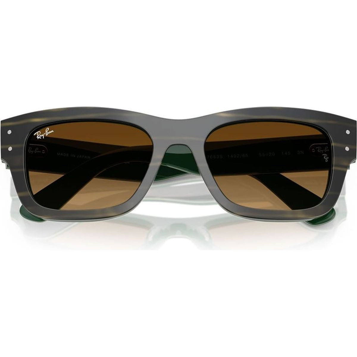 Joseph RB7683S, Striped Green on Green/Brown Gradient Glass Lenses