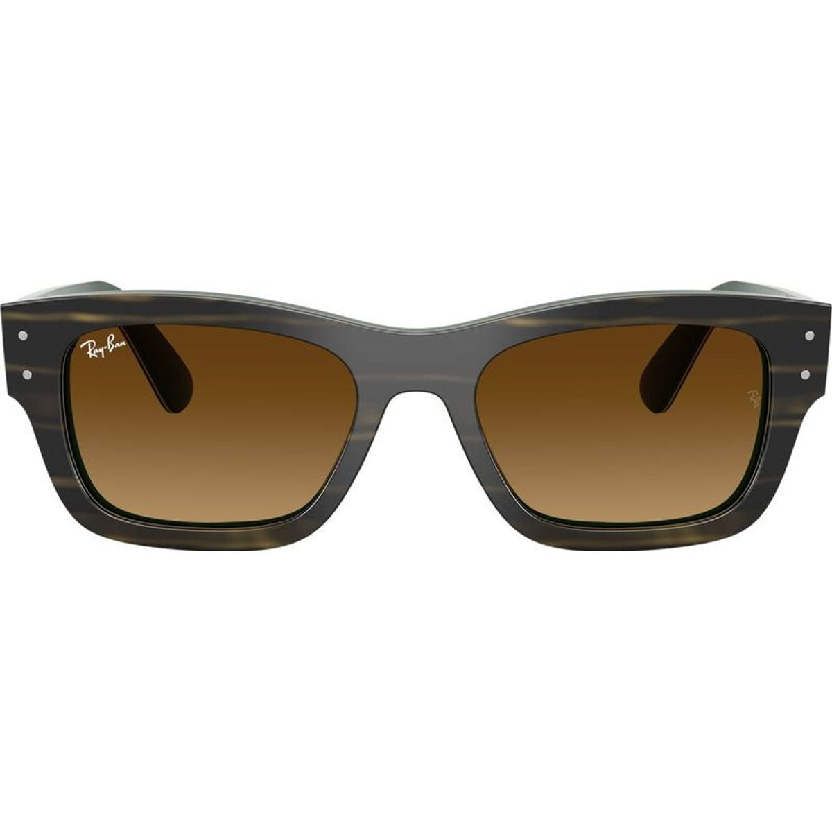 Joseph RB7683S, Striped Green on Green/Brown Gradient Glass Lenses