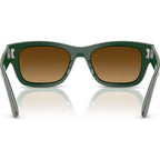 Joseph RB7683S, Striped Green on Green/Brown Gradient Glass Lenses