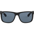 Justin Classic RB4165, Black Rubber/Dark Blue Polarised Lenses 55 Eye Size