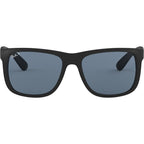 Justin Classic RB4165, Black Rubber/Dark Blue Polarised Lenses 55 Eye Size