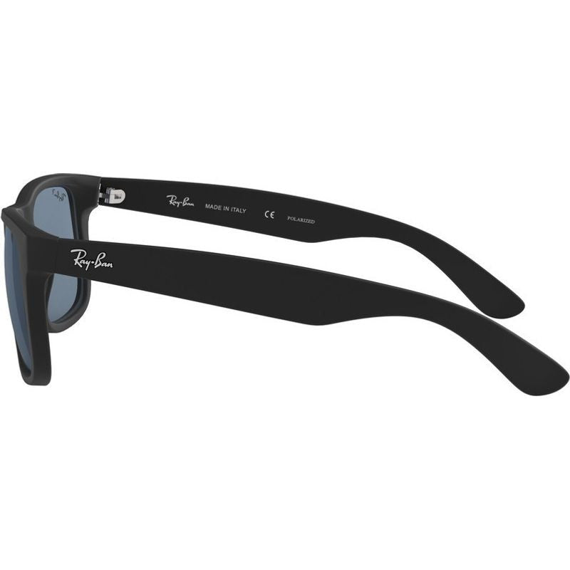 Justin Classic RB4165, Black Rubber/Dark Blue Polarised Lenses 55 Eye Size