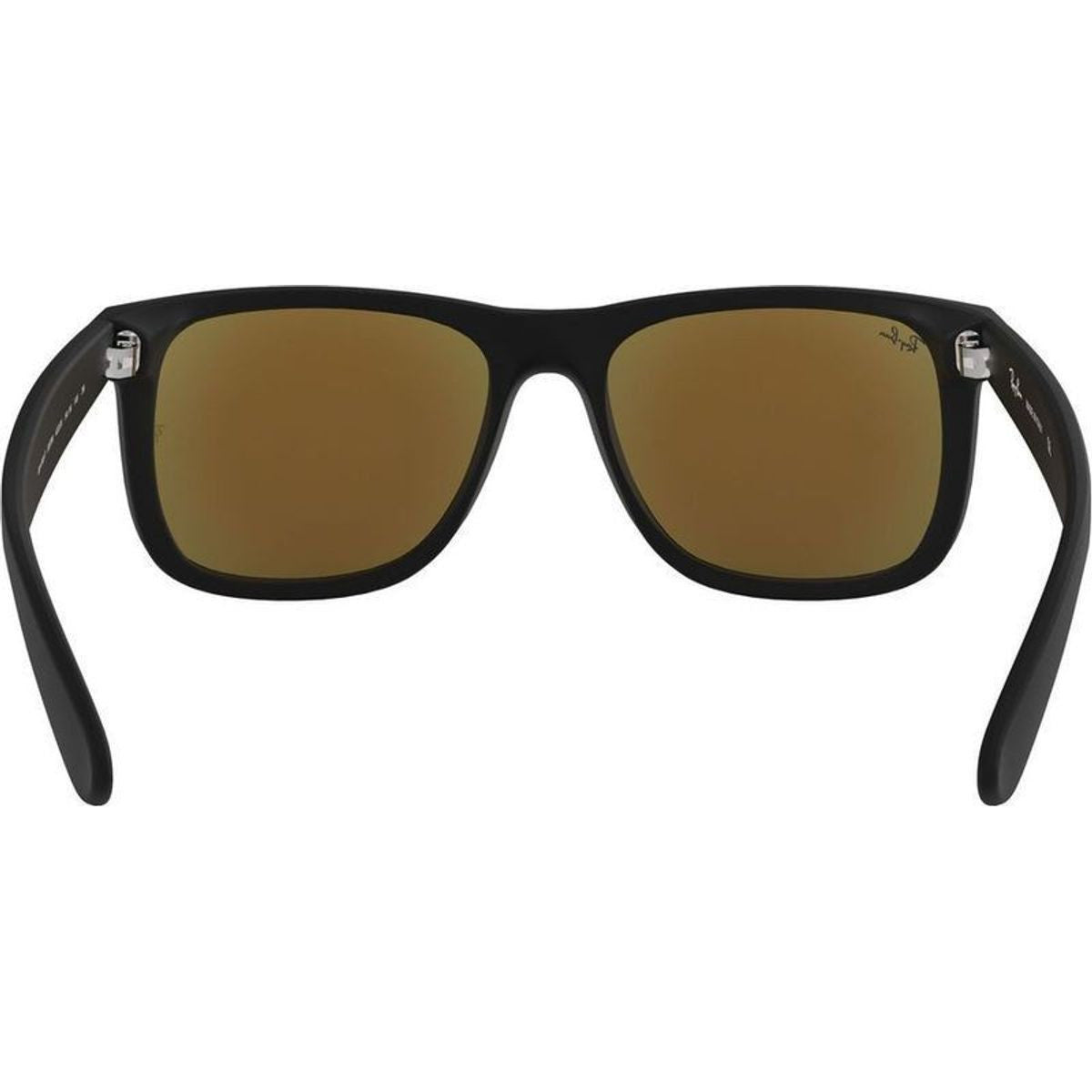 Justin Classic RB4165, Black Rubber/Blue Mirror Lenses 55 Eye Size