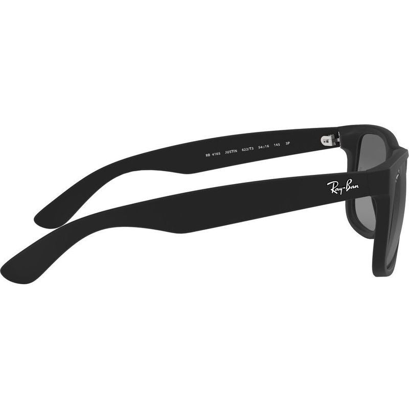 Justin Classic RB4165, Black Rubber/Grey Gradient Polarised Lenses 55 Eye Size