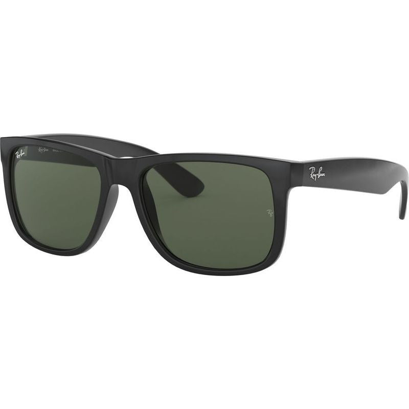 Justin Classic RB4165, Black/Green Lenses 55 Eye Size