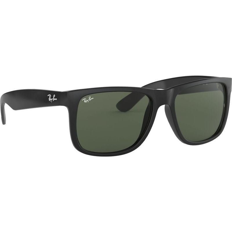 Justin Classic RB4165, Black/Green Lenses 55 Eye Size