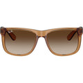 Justin Classic RB4165, Rubber Beige/Brown Gradient Lenses 55 Eye Size