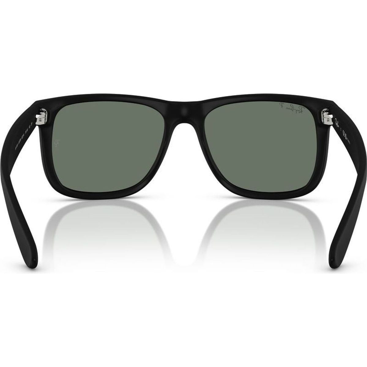 Justin Classic RB4165, Rubber Black/Green Silver Mirror Polarised Lenses 51 Eye Size