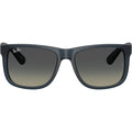 Justin Classic RB4165, Rubber Blue/Grey Gradient Lenses 55 Eye Size