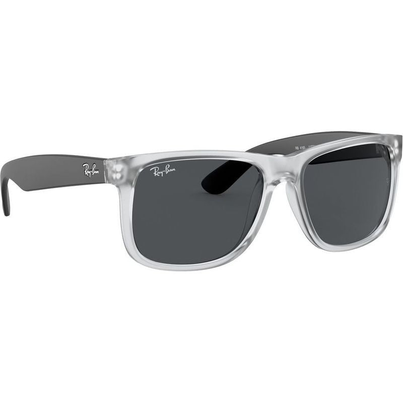 Justin Classic RB4165, Rubber Transparent/Dark Grey Lenses 51 Eye Size