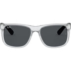 Justin Classic RB4165, Rubber Transparent/Dark Grey Lenses 55 Eye Size