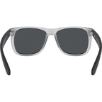 Justin Classic RB4165, Rubber Transparent/Dark Grey Lenses 55 Eye Size