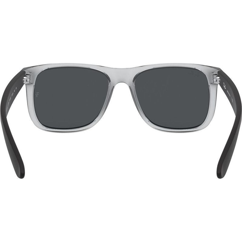 Justin Classic RB4165, Rubber Transparent/Dark Grey Lenses 55 Eye Size