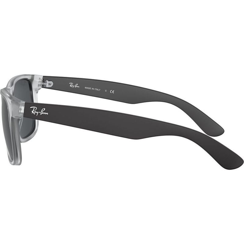 Justin Classic RB4165, Rubber Transparent/Dark Grey Lenses 51 Eye Size