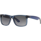 Justin Classic RB4165, Transparent Blue/Grey Gradient Polarised Lenses 51 Eye Size