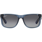 Justin Classic RB4165, Transparent Blue/Grey Gradient Polarised Lenses 51 Eye Size