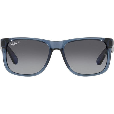 Justin Classic RB4165, Transparent Blue/Grey Gradient Polarised Lenses 51 Eye Size