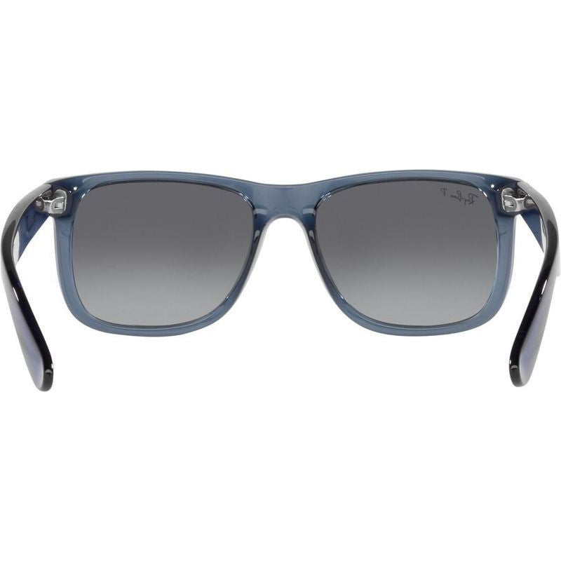 Justin Classic RB4165, Transparent Blue/Grey Gradient Polarised Lenses 51 Eye Size