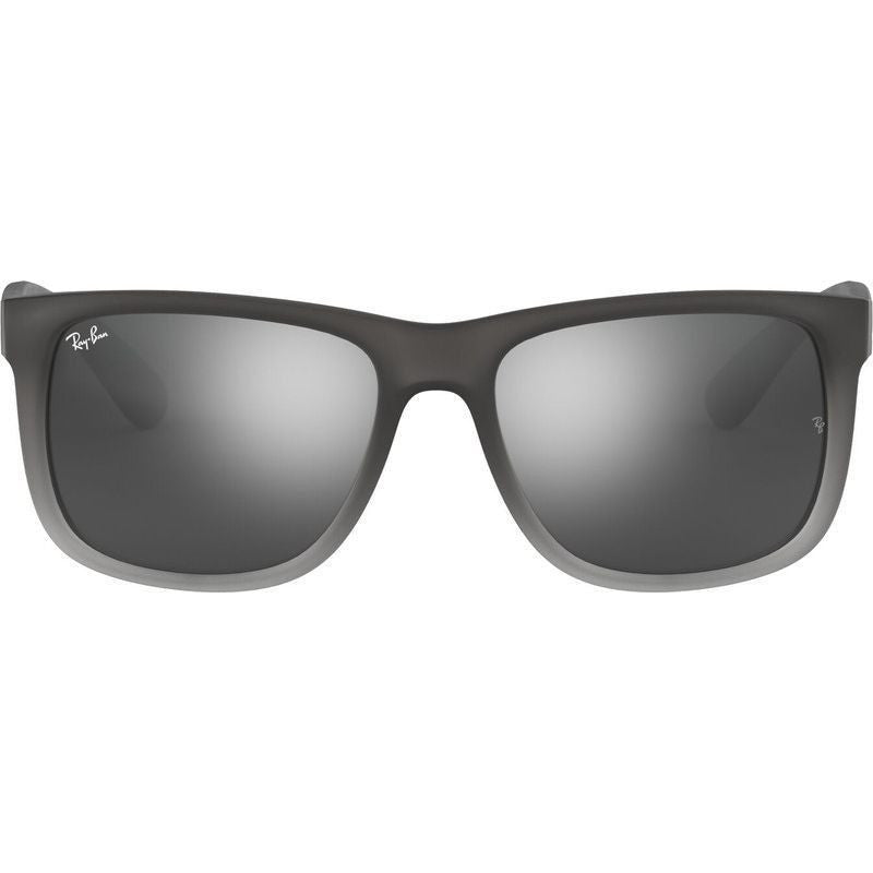 Justin Classic RB4165, Rubber Grey/Grey Silver Mirror Gradient Lenses 55 Eye Size
