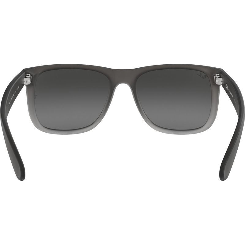 Justin Classic RB4165, Rubber Grey/Grey Silver Mirror Gradient Lenses 55 Eye Size
