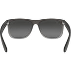 Justin Classic RB4165, Rubber Grey/Grey Silver Mirror Gradient Lenses 55 Eye Size