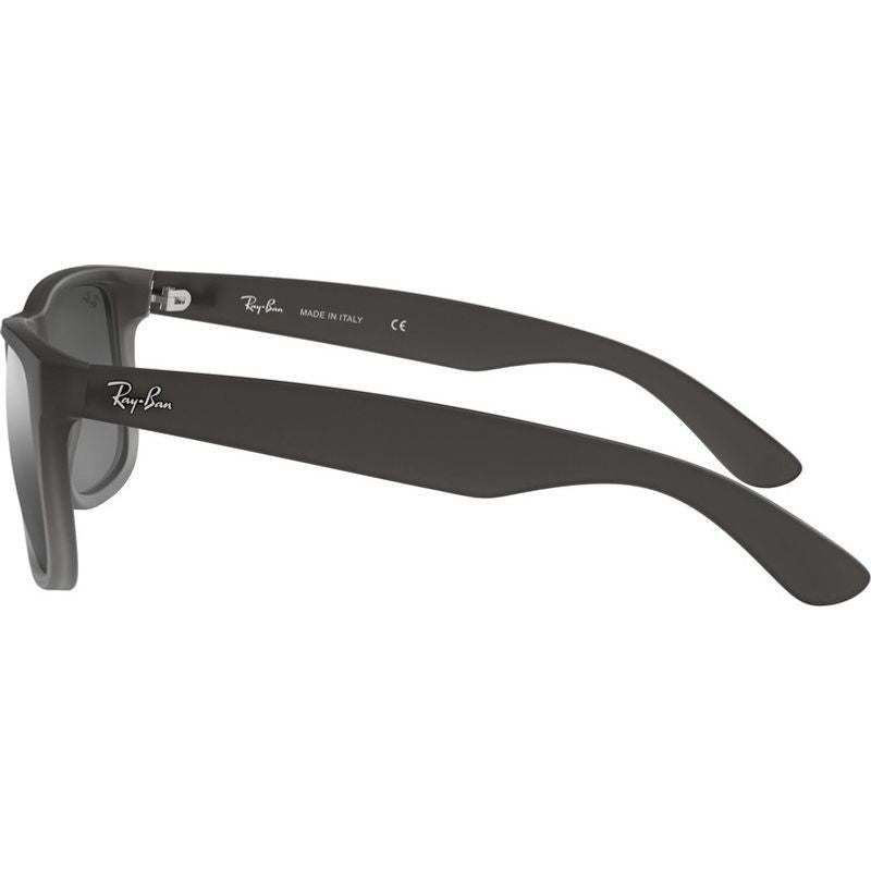 Justin Classic RB4165, Rubber Grey/Grey Silver Mirror Gradient Lenses 55 Eye Size