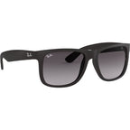 Justin Classic RB4165, Black Rubber/Grey Gradient Lenses 51 Eye Size