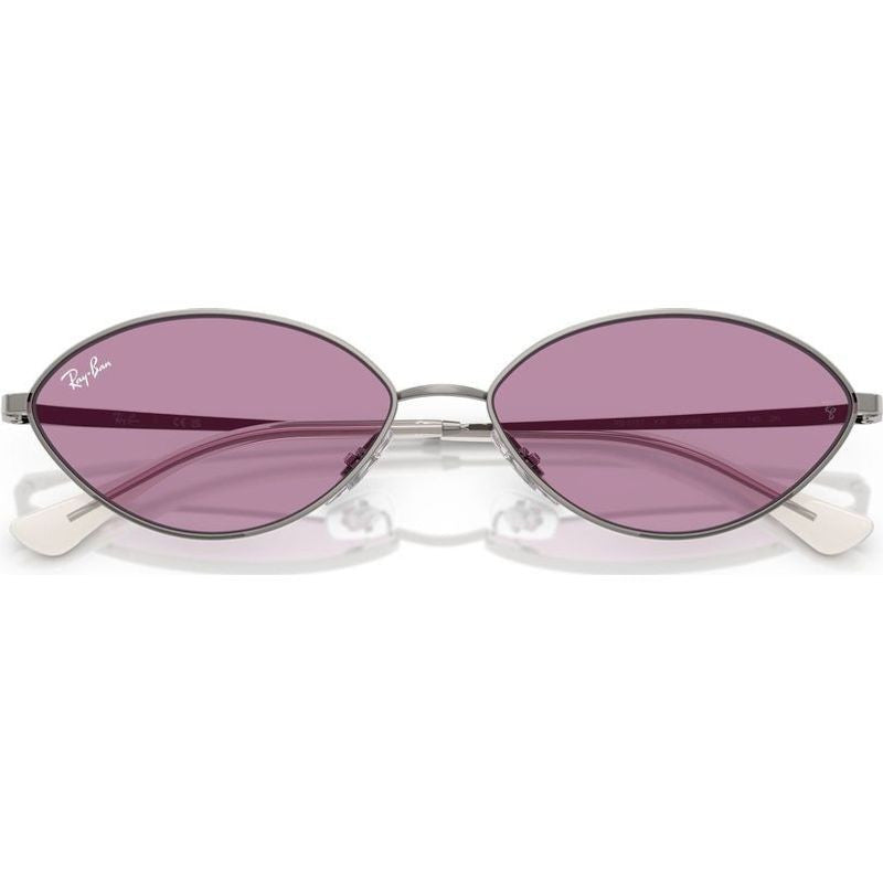 Kai RB3757, Gunmetal/Dark Violet Lenses 59 Eye Size