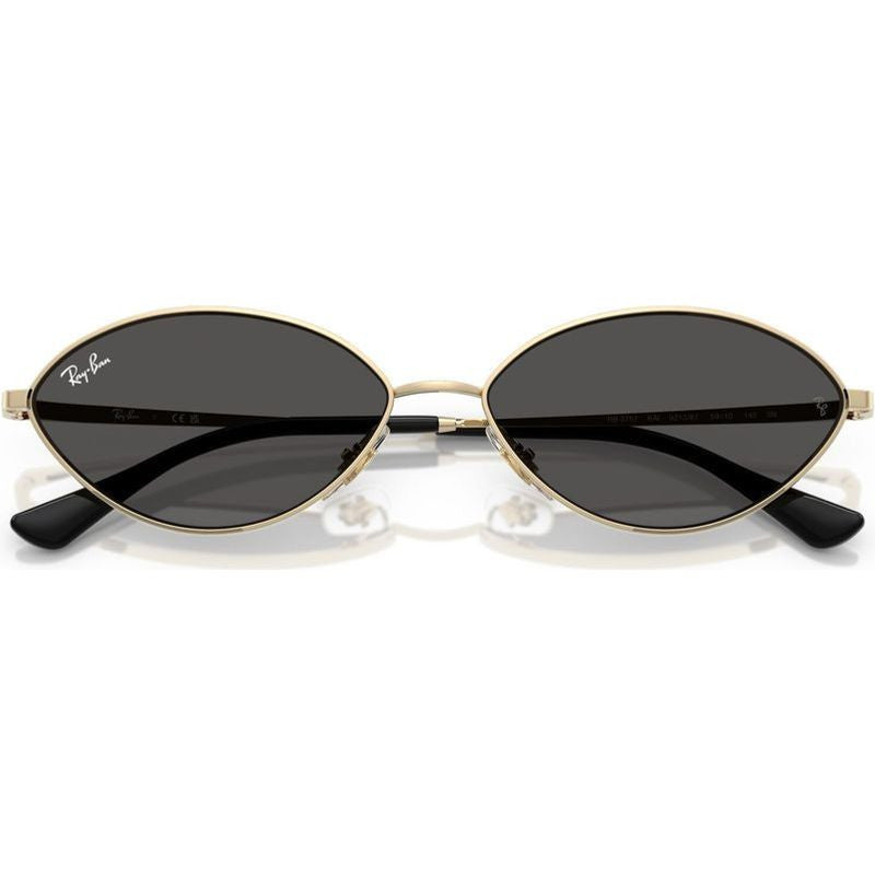 Kai RB3757, Pale Gold/Dark Grey Lenses 59 Eye Size
