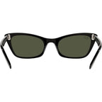 Lady Burbank RB2299, Black/Green Glass Lenses 55 Eye Size