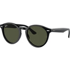 Larry RB7680S, Black/Green Glass Lenses 49 Eye Size