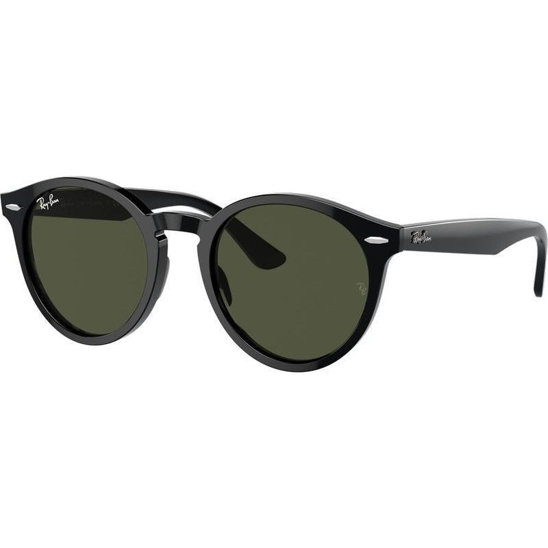 Larry RB7680S, Black/Green Glass Lenses 49 Eye Size