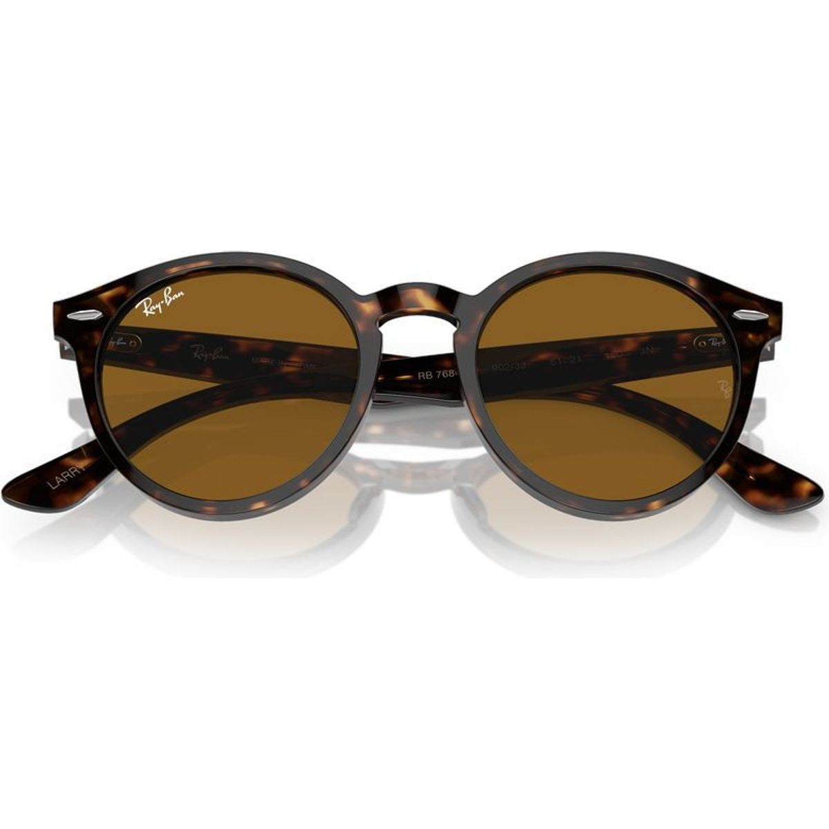 Larry RB7680S, Havana/Brown Glass Lenses 49 Eye Size