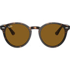 Larry RB7680S, Havana/Brown Glass Lenses 49 Eye Size
