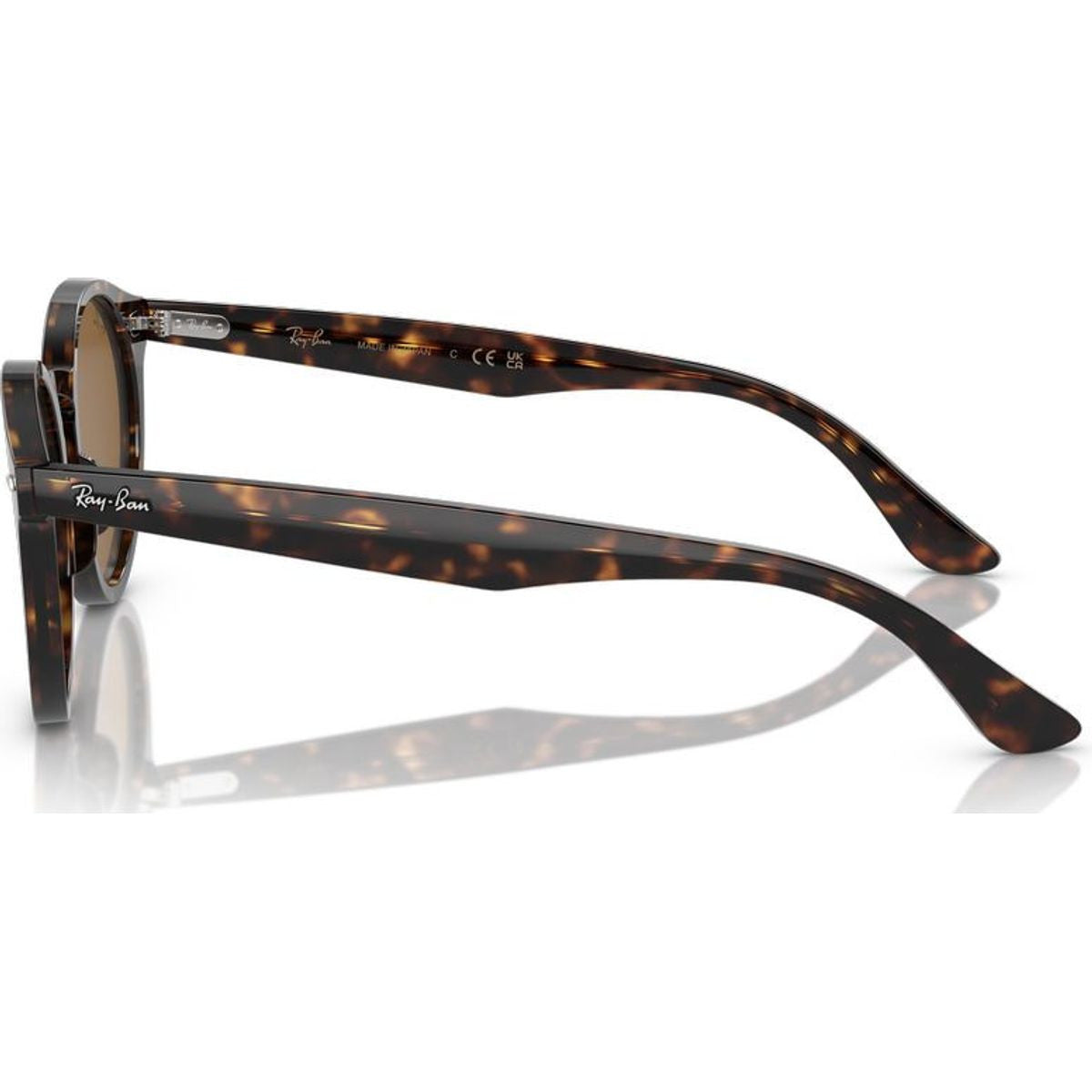 Larry RB7680S, Havana/Brown Glass Lenses 49 Eye Size