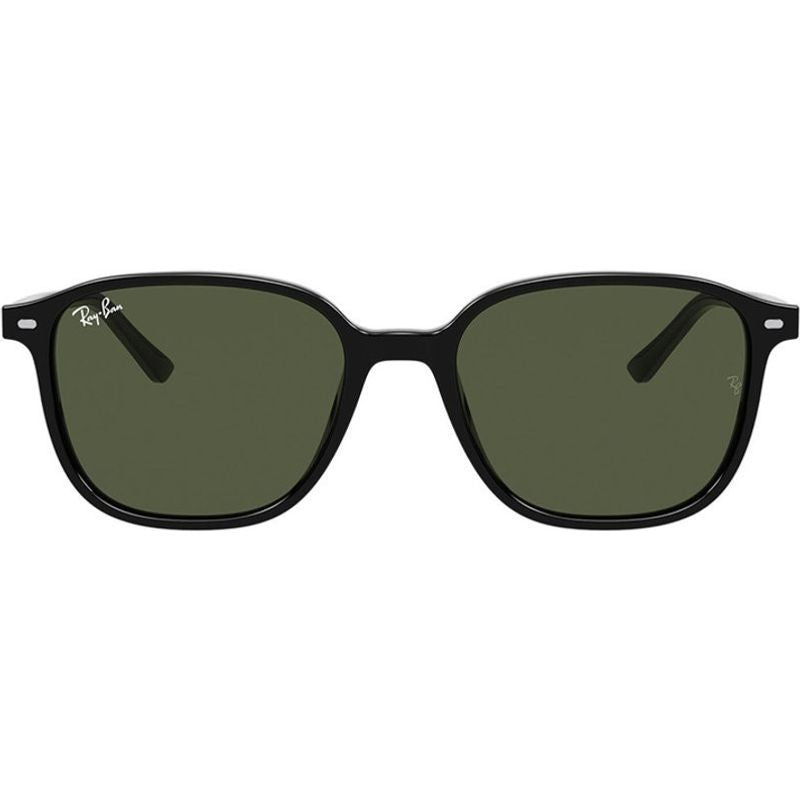 Leonard RB2193, Black/Green Glass Lenses 53 Eye Size
