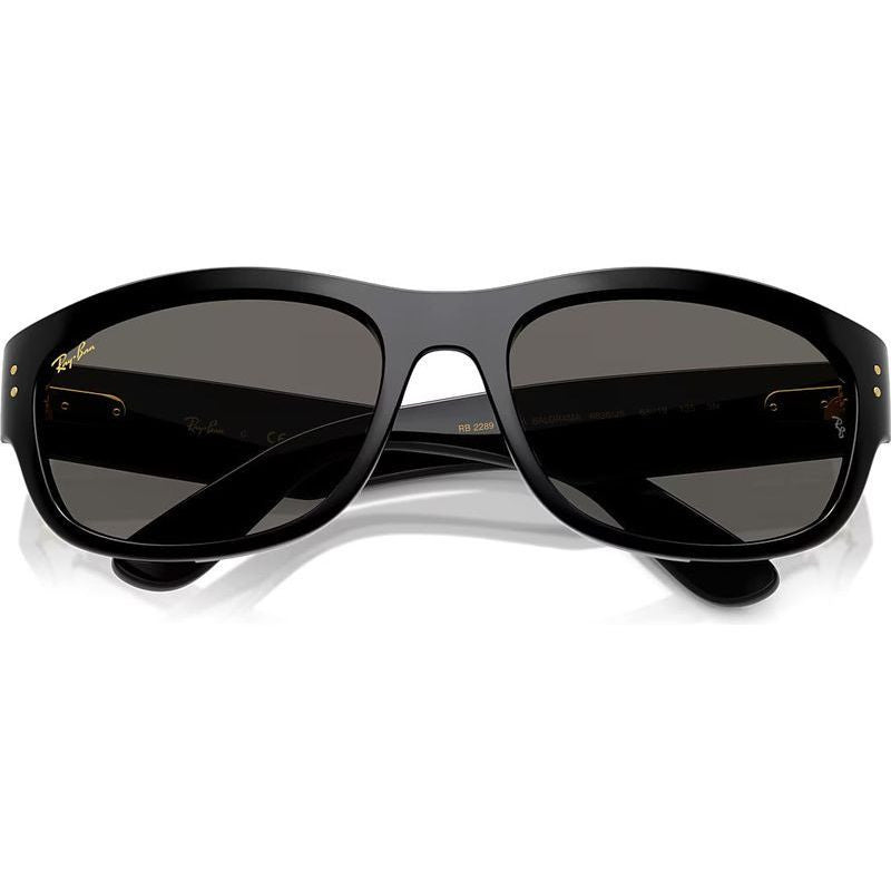 Mega Balorama RB2289, Black/Dark Grey Glass Lenses 63 Eye Size