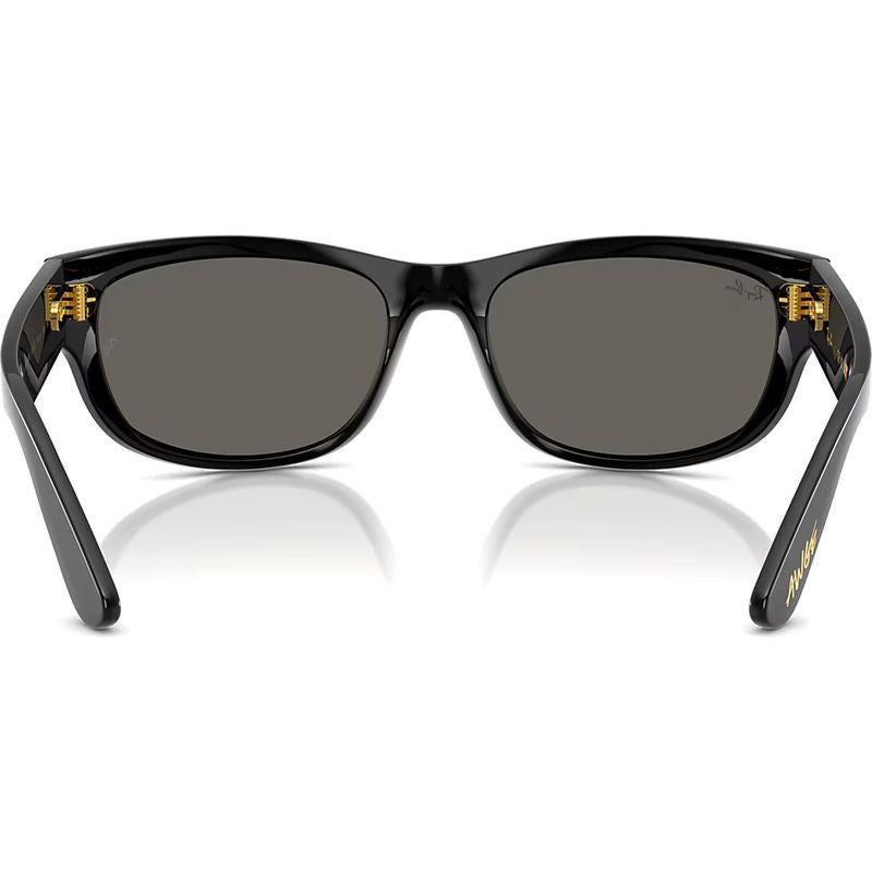 Mega Balorama RB2289, Black/Dark Grey Glass Lenses 63 Eye Size