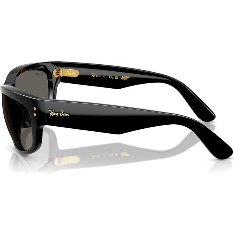 Mega Balorama RB2289, Black/Dark Grey Glass Lenses 63 Eye Size