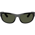Mega Balorama RB2289, Black/Green Glass Lenses 63 Eye Size