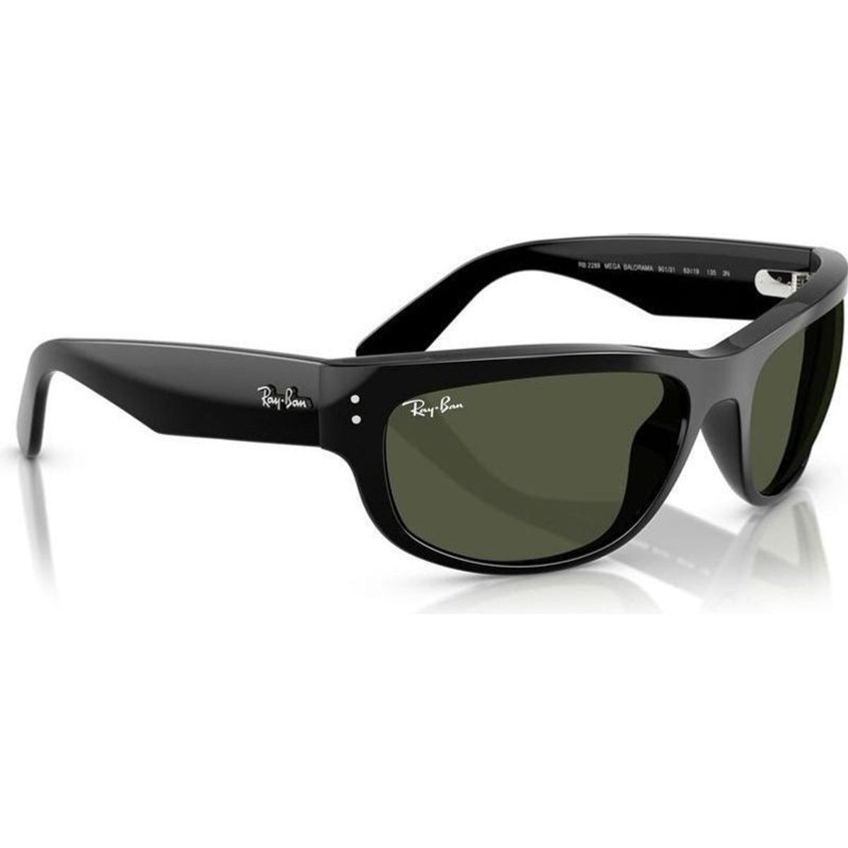 Mega Balorama RB2289, Black/Green Glass Lenses 60 Eye Size