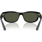 Mega Balorama RB2289, Black/Green Glass Lenses 63 Eye Size