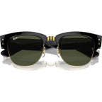 Mega Clubmaster RB0316S, Black on Arista/Green Glass Lenses 53 Eye Size