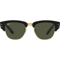 Mega Clubmaster RB0316S, Black on Arista/Green Glass Lenses 50 Eye Size